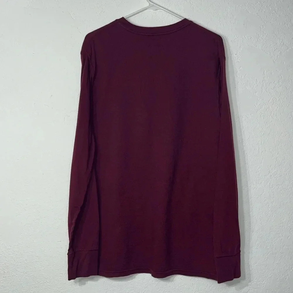 Polo Ralph Lauren XL long sleeve shirt cotton blend textured body smooth sleeve - Picture 2 of 7